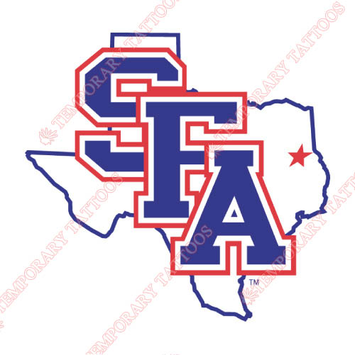 Stephen F Austin Lumberjacks Customize Temporary Tattoos Stickers NO.6391